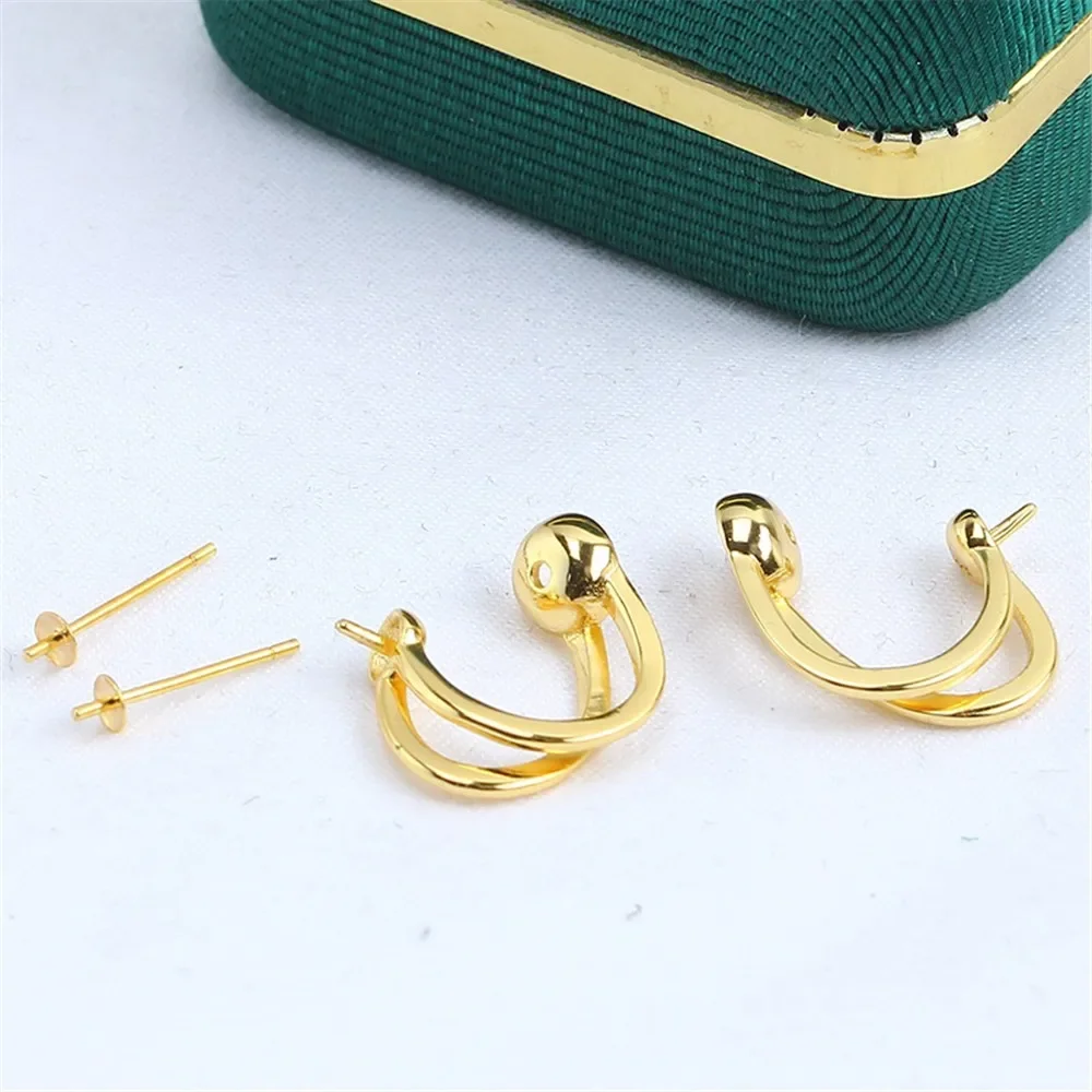 S925 Sterling Silver Pearl Earring Settings DIY Jewelry Making Supplies Blank Earring Posts for Handcrafted Accessories No Pearl
S925 Sterling Silver Pearl Earring Settings DIY Jewelry Making Supplies Blank Earring Posts for Handcrafted Accessories No Pearl