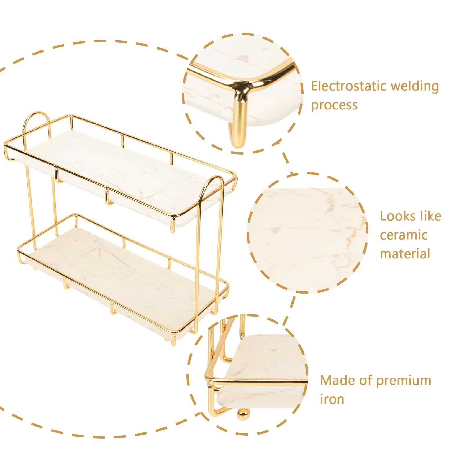 Bathroom Makeup Stand Holder Desktop Shampoo Display Rack Nordic Style Storage Rack for Bathroom Makeup Stand
Bathroom Makeup Stand Holder Desktop Shampoo Display Rack Nordic Style Storage Rack for Bathroom Makeup Stand