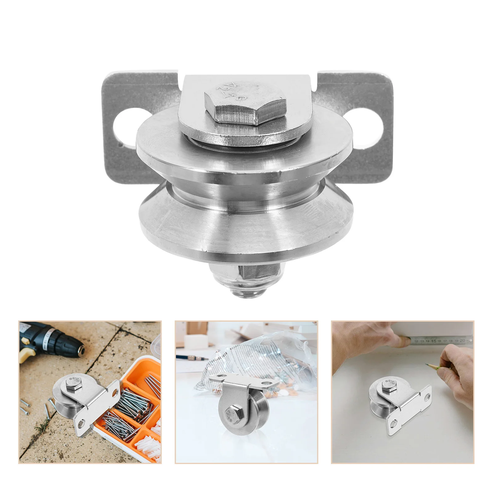 2Pcs Wall Mount Pulley Wheel Stainless Steel Rope Pulley with Bearings for Sliding Gate Track Cable System Gate Guide Roller
2Pcs Wall Mount Pulley Wheel Stainless Steel Rope Pulley with Bearings for Sliding Gate Track Cable System Gate Guide Roller