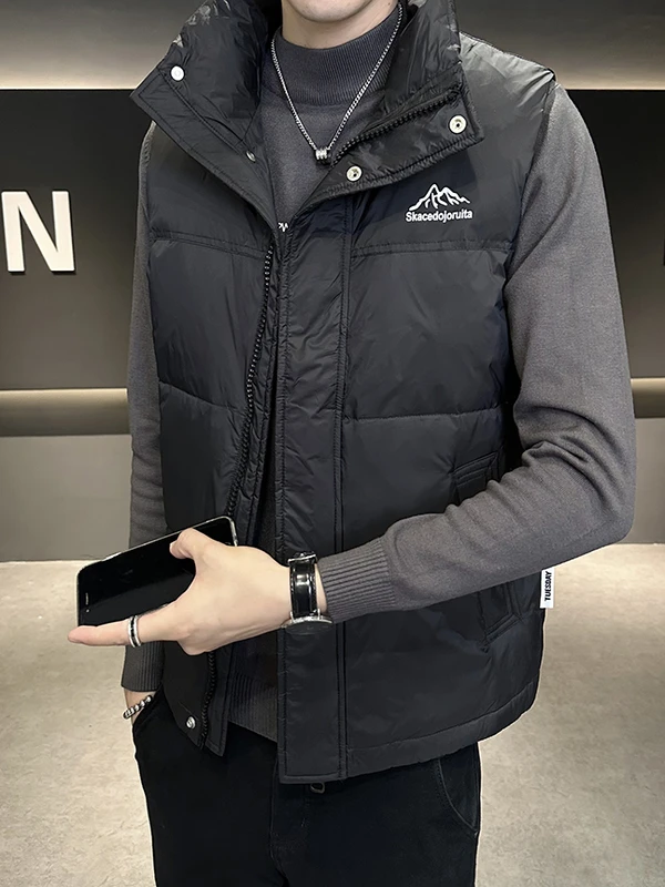 2025 New High Quali Men's Stand Collar down Vest Slim Fit Casual Versatile Warm Trendy Outerwear Polyester Fiber Zipper
2025 New High Quali Men's Stand Collar down Vest Slim Fit Casual Versatile Warm Trendy Outerwear Polyester Fiber Zipper