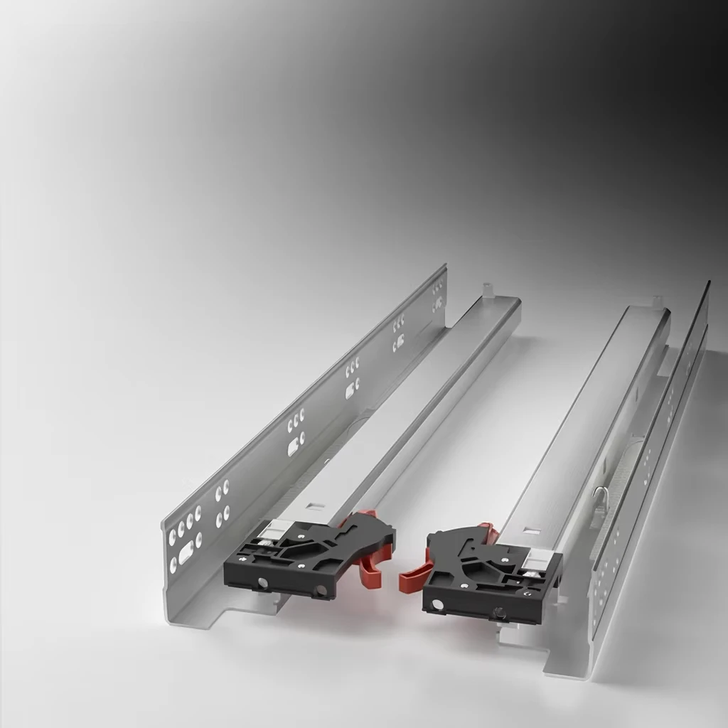 Modern Undermount Soft Close Full Extension Locking Drawer Slides for Kitchen & Bathroom
Modern Undermount Soft Close Full Extension Locking Drawer Slides for Kitchen & Bathroom