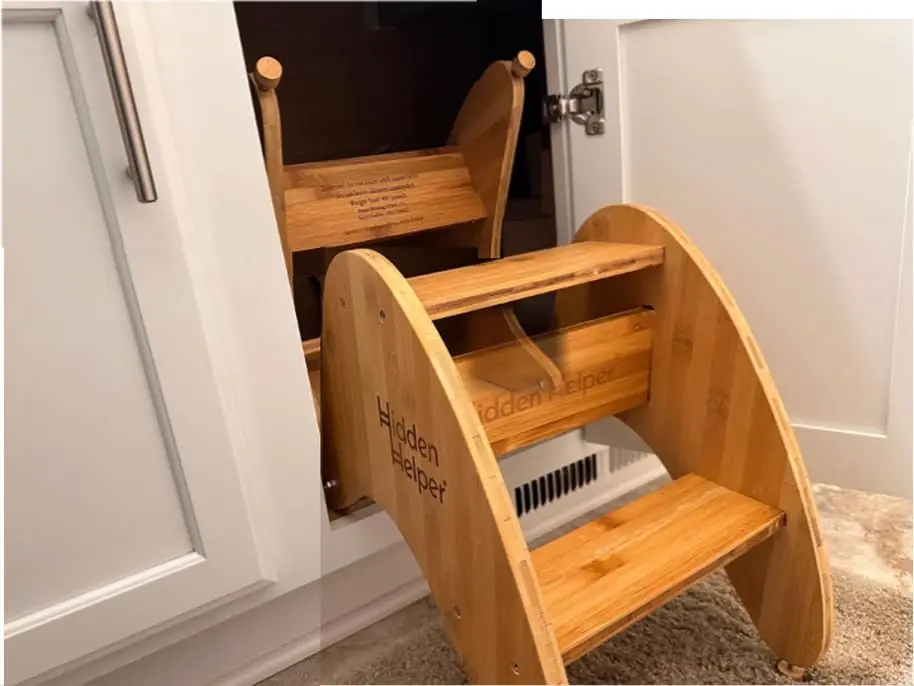 Montessori 2-Step Folding Stool for Kids, Bamboo Step Stool for Kitchen & Bathroom, Non-Slip Toddler Helper
Montessori 2-Step Folding Stool for Kids, Bamboo Step Stool for Kitchen & Bathroom, Non-Slip Toddler Helper