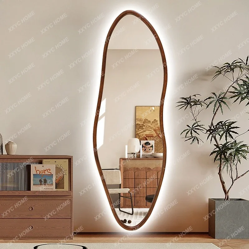 KMedieval special-shaped full-body mirror with lamp solid wood retro full-length mirror
KMedieval special-shaped full-body mirror with lamp solid wood retro full-length mirror