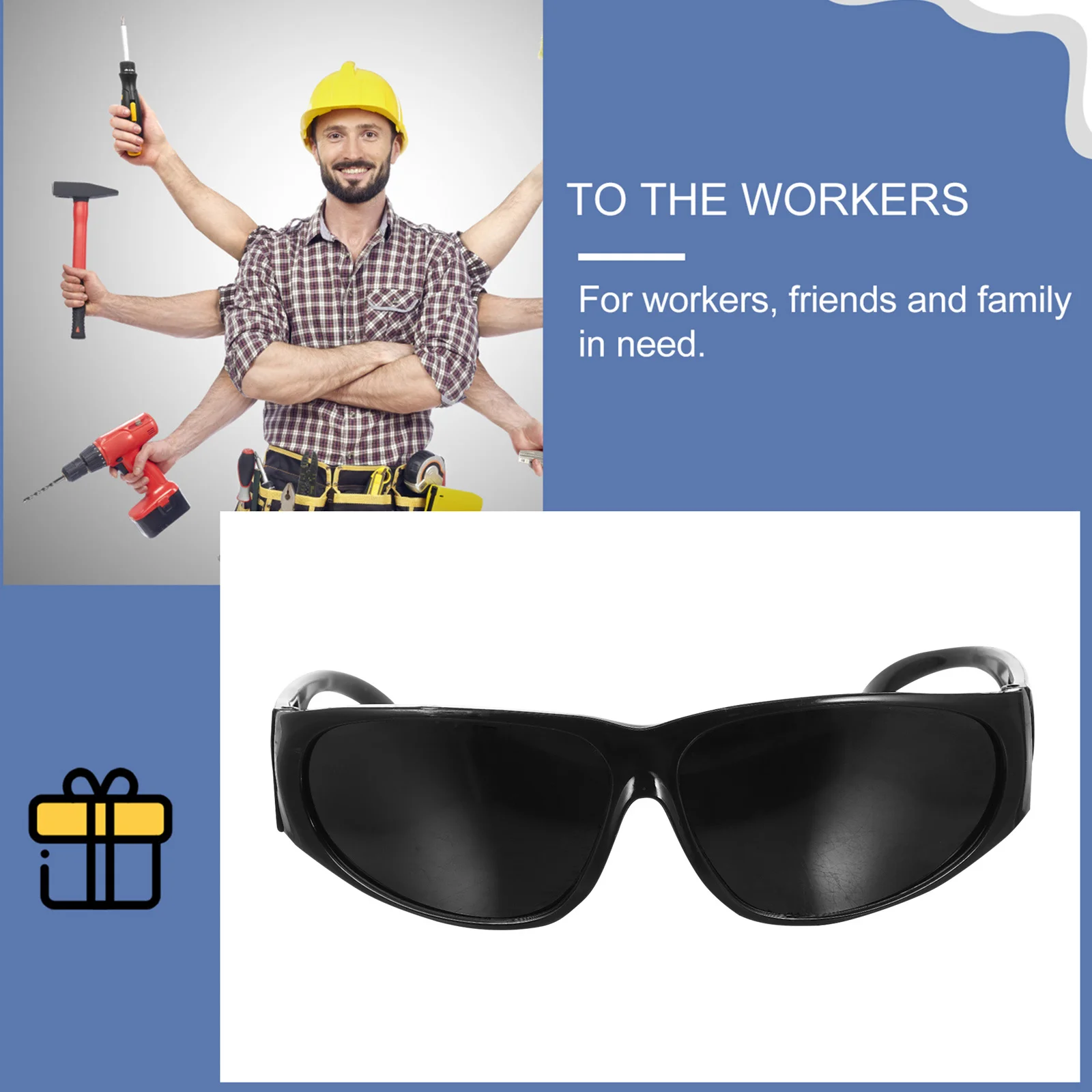 6Pcs Safety Welding Goggles Protective Glasses Clear Anti-Fog Lens for Steel Gas Cutting Welding Safety Eyes Goggles
6Pcs Safety Welding Goggles Protective Glasses Clear Anti-Fog Lens for Steel Gas Cutting Welding Safety Eyes Goggles