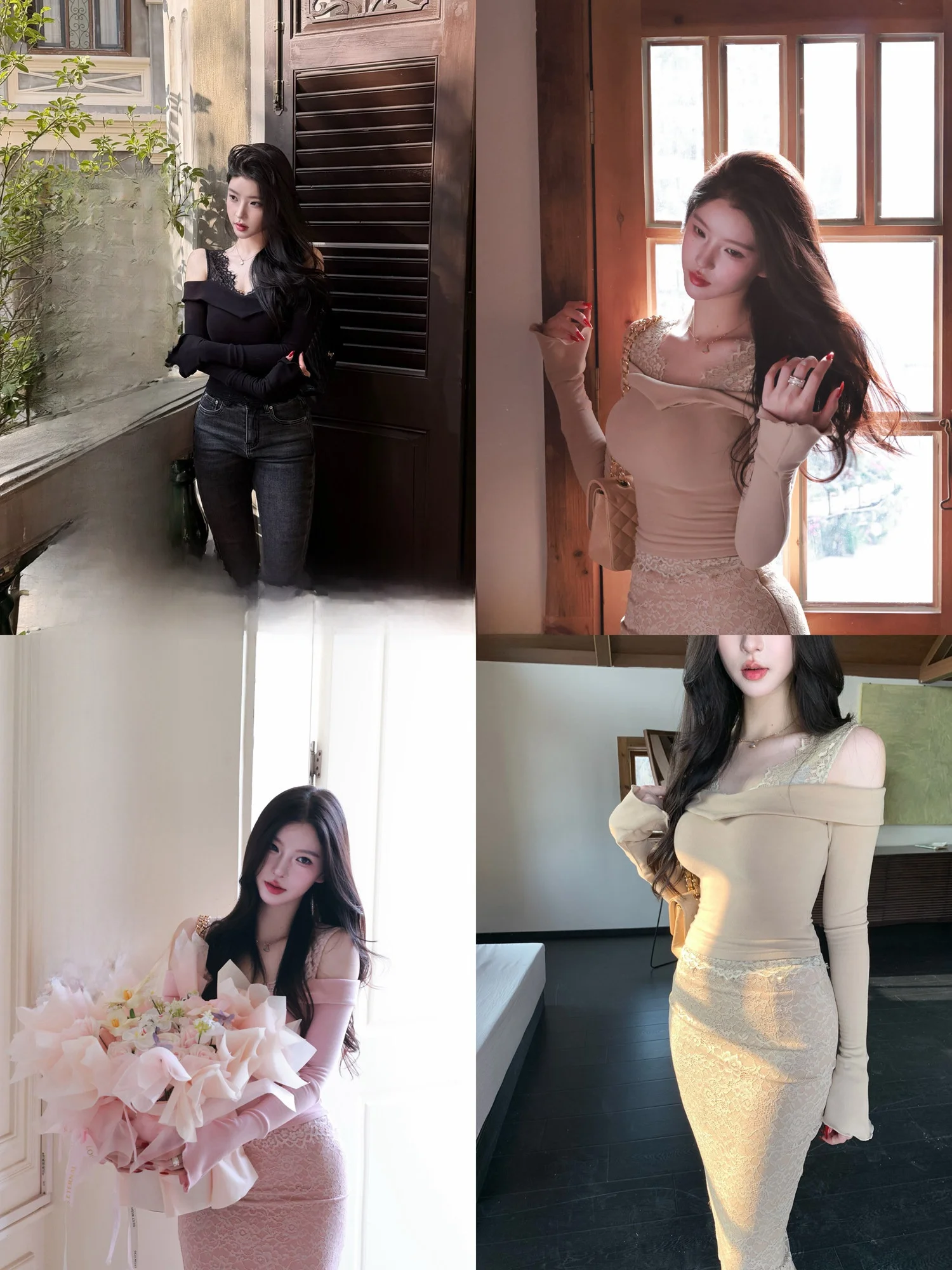 Pure Desire Heart Lace One oulder Waist Cinched T-irt Women's Autumn Winter Long Sve High Waist Casual Sle Top
Pure Desire Heart Lace One oulder Waist Cinched T-irt Women's Autumn Winter Long Sve High Waist Casual Sle Top