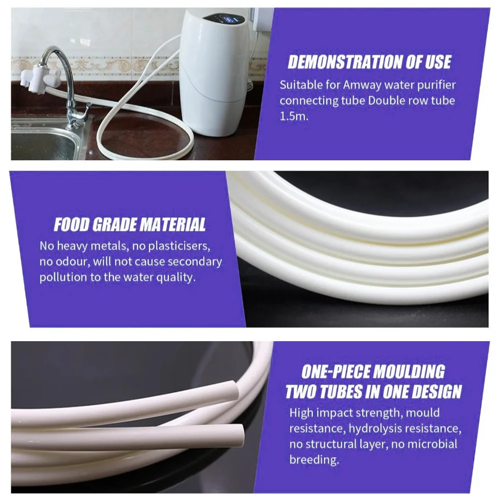 Water Purifier Connection Set Hoses Double Pipe Set Water Purifier Hose Inlet And Drain Tubing Minimizes Clutter
Water Purifier Connection Set Hoses Double Pipe Set Water Purifier Hose Inlet And Drain Tubing Minimizes Clutter
