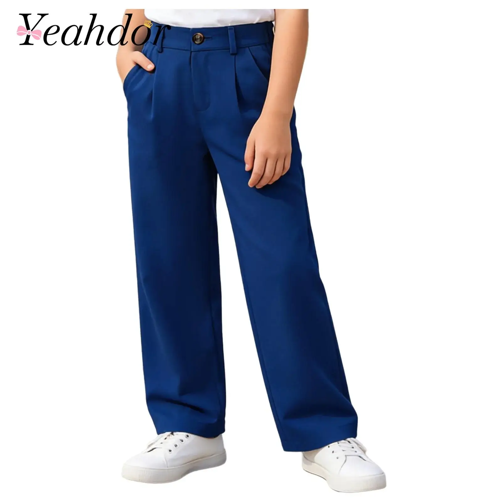 Girls Suits Pants Preppy Style Kids Straight Pants Solid Color Elastic Waistband Wide Leg Long Pants Trousers Children Clothes
Girls Suits Pants Preppy Style Kids Straight Pants Solid Color Elastic Waistband Wide Leg Long Pants Trousers Children Clothes