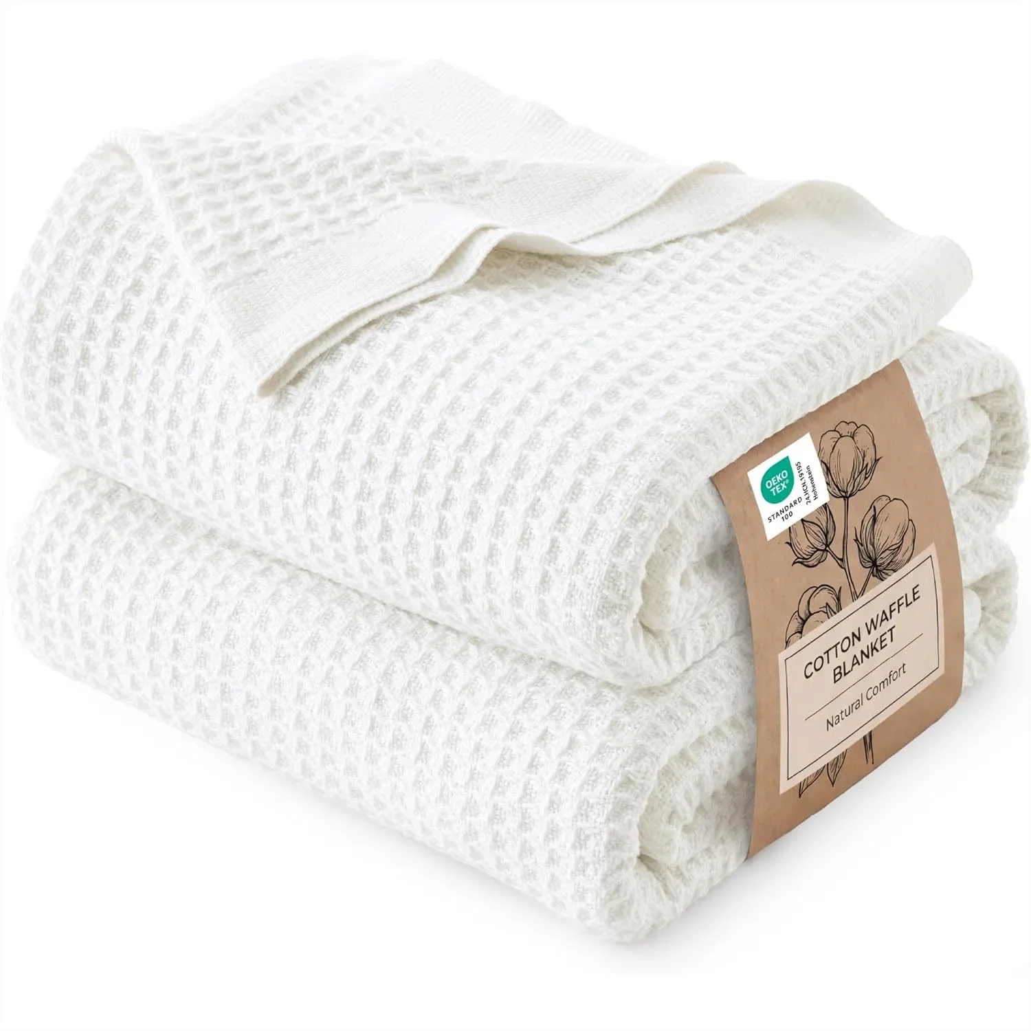 100% Cotton Waffle Weave Blanket Queen Size Cooling Breathable Soft For Summer Cozy Thick Bed Blanket 90x90 Inches White
100% Cotton Waffle Weave Blanket Queen Size Cooling Breathable Soft For Summer Cozy Thick Bed Blanket 90x90 Inches White