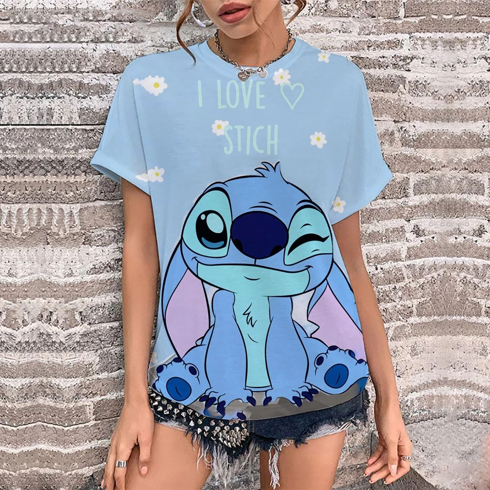 Футболки с принтом Kawaii Lilo Stitch, топы для женщин, летние детские футболки, повседневные футболки с круглым вырезом Ohana Stitch Disney
Футболки с принтом Kawaii Lilo Stitch, топы для женщин, летние детские футболки, повседневные футболки с круглым вырезом Ohana Stitch Disney