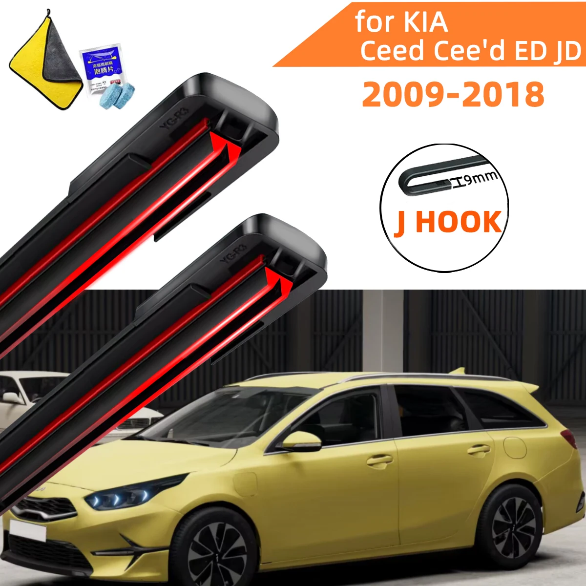 Double Rubber Car Wipers for KIA Ceed Cee'd ED JD Front Blade Brushes Cutter Automobiles Accessorie Windscreen Wear Wiper
Double Rubber Car Wipers for KIA Ceed Cee'd ED JD Front Blade Brushes Cutter Automobiles Accessorie Windscreen Wear Wiper