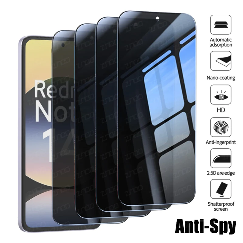 2-4Pcs Anti-Spy Tempered Glass For Xiaomi Redmi Note 14 13 12 11 10 Pro Privacy Screen Protector For Redmi Note 10 10s 11s 12s
2-4Pcs Anti-Spy Tempered Glass For Xiaomi Redmi Note 14 13 12 11 10 Pro Privacy Screen Protector For Redmi Note 10 10s 11s 12s