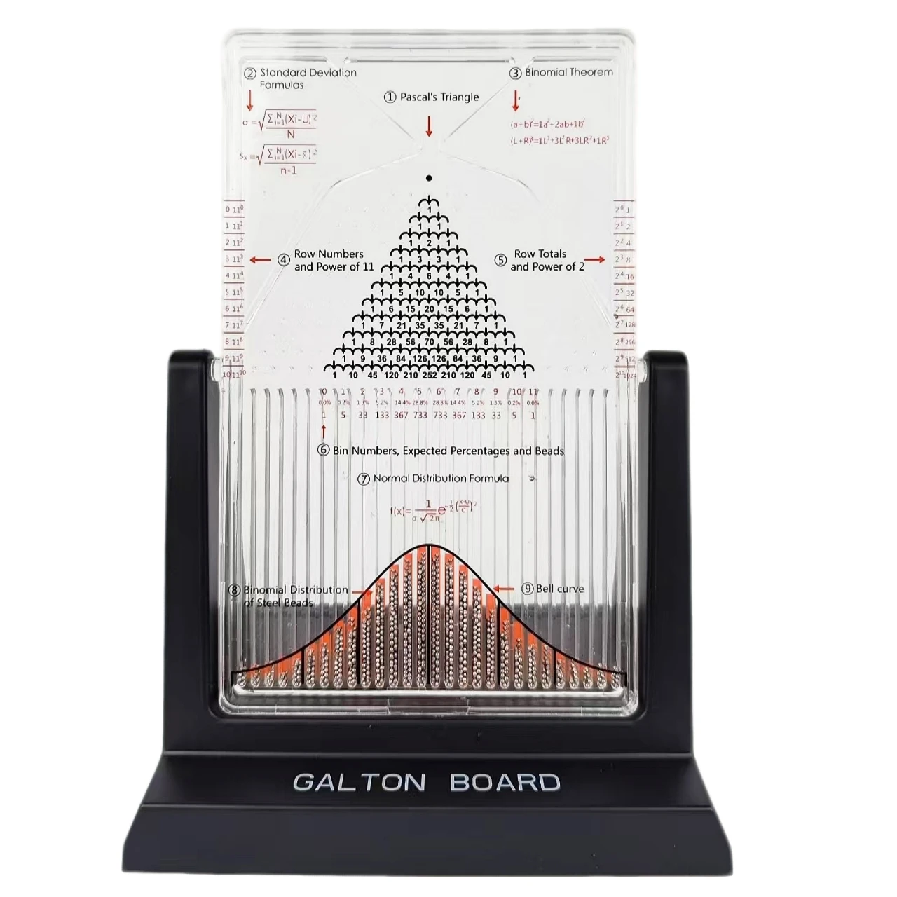 Galton board normal distribution model scientific desktop ornament decompression prediction teaching instrument
Galton board normal distribution model scientific desktop ornament decompression prediction teaching instrument