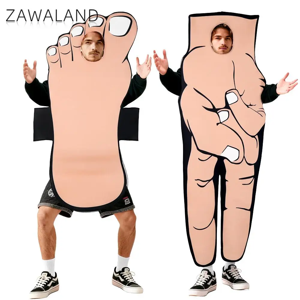 Zawaland Funny Giant Hand Foot Costume Novelty Fancy Dress Outfit for Halloween Limb Printed Sponge Suit Carnival Party Dress Up
Zawaland Funny Giant Hand Foot Costume Novelty Fancy Dress Outfit for Halloween Limb Printed Sponge Suit Carnival Party Dress Up