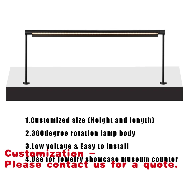 Customize.Modern Luxury Jewelry Display Gantry Light Custom Aluminum Rotatable Cabinet Counter Showcase with COB LED Chip Track
Customize.Modern Luxury Jewelry Display Gantry Light Custom Aluminum Rotatable Cabinet Counter Showcase with COB LED Chip Track