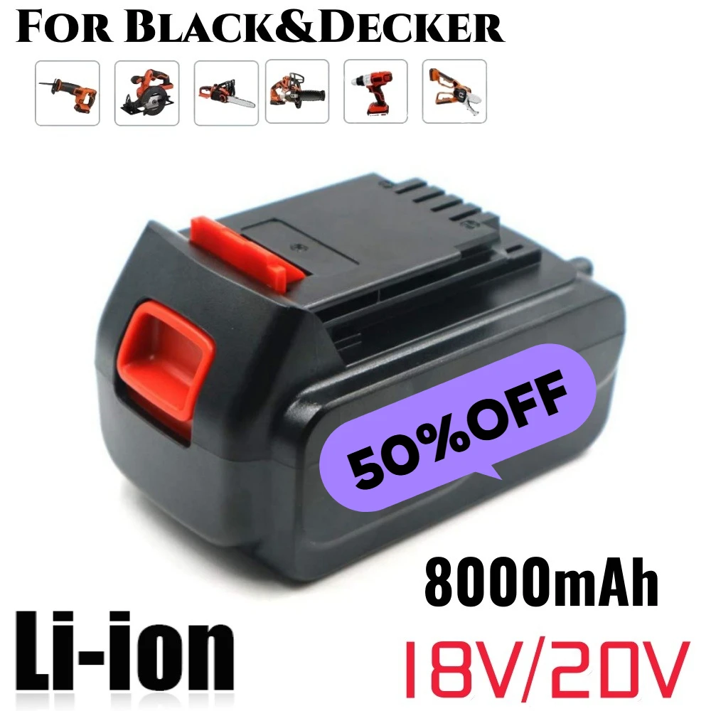 Аккумулятор для Black Decker 18В 20В 7.0Ач, BL1518, BL2018, BL2018-XJ, BL1518-XJ, LBXR20 / ST182320
Аккумулятор для Black Decker 18В 20В 7.0Ач, BL1518, BL2018, BL2018-XJ, BL1518-XJ, LBXR20 / ST182320