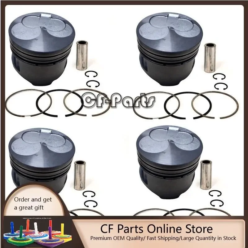 New 4 Sets STD Piston Kit With Ring 12010-J5310 Fit For Nissan SD22 Engine 83MM
New 4 Sets STD Piston Kit With Ring 12010-J5310 Fit For Nissan SD22 Engine 83MM
