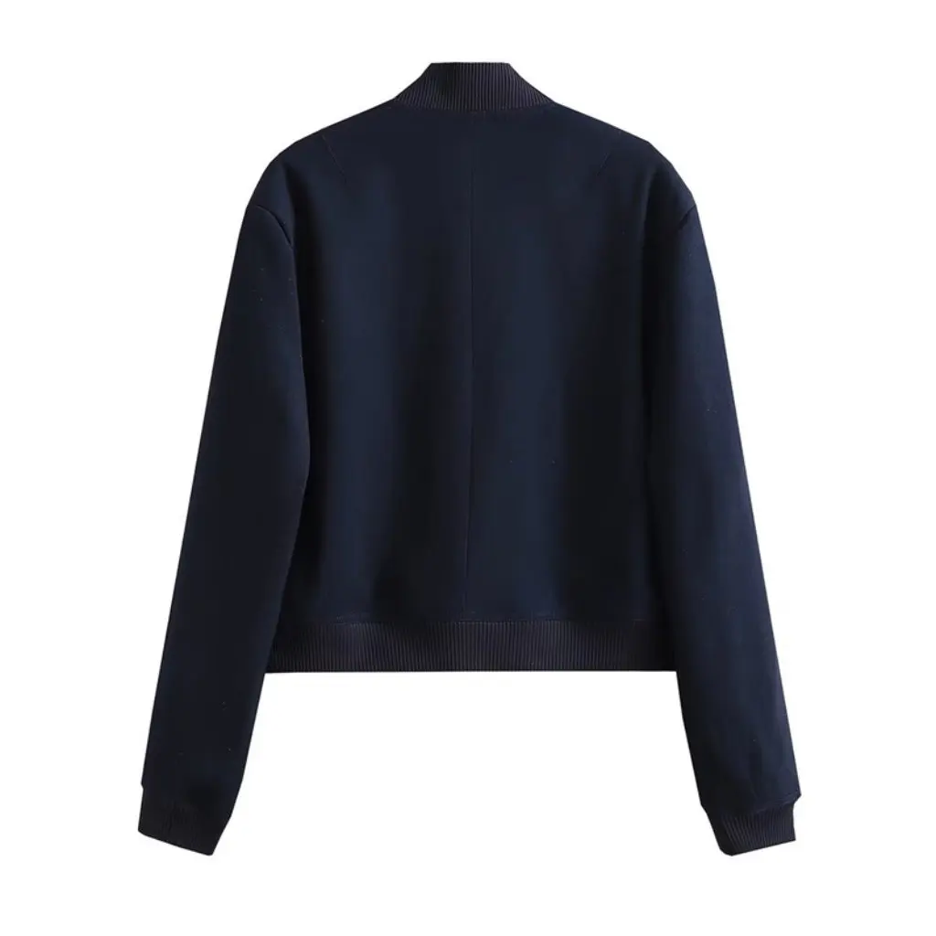 Women's Solid Color Casual Pocket Jacket Spring New Temperament Spring Autumn Flying Jacket for Women
Women's Solid Color Casual Pocket Jacket Spring New Temperament Spring Autumn Flying Jacket for Women