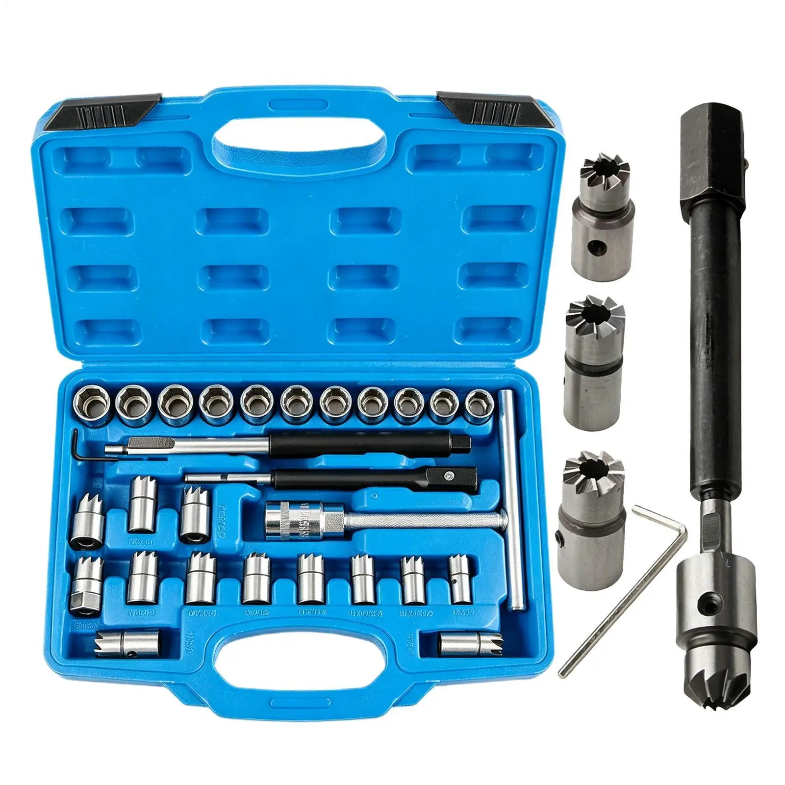 Injector Seat Cutter Professional Cleaning Tool Injector Reamer Set For Most Engines Workshop Carbon Removal
Injector Seat Cutter Professional Cleaning Tool Injector Reamer Set For Most Engines Workshop Carbon Removal
