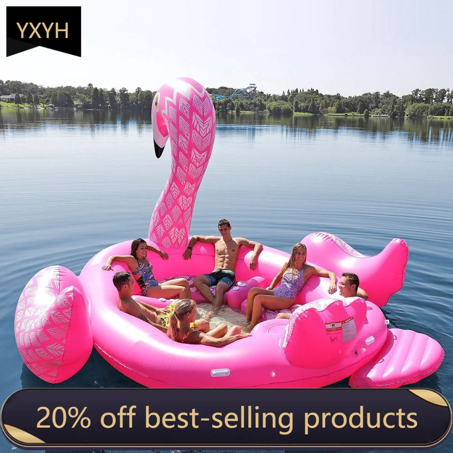 Inflatable Unicorn Floating Island, Flamingo Ride-On Float, Large Water Party for 4People Outdoor
Inflatable Unicorn Floating Island, Flamingo Ride-On Float, Large Water Party for 4People Outdoor