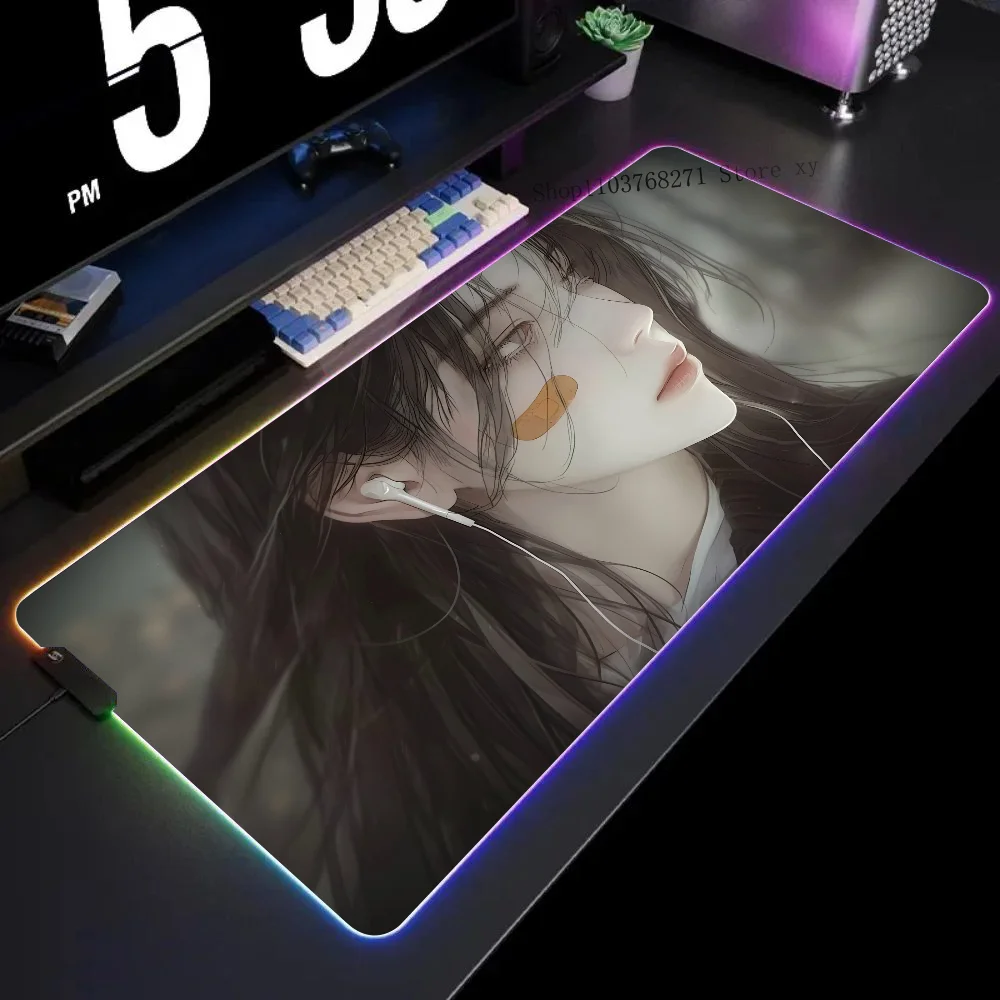 Chill Anime Girl Mousepad XXL RGB Gaming Mouse Pads HD Black Gamer Accessories Large LED
Chill Anime Girl Mousepad XXL RGB Gaming Mouse Pads HD Black Gamer Accessories Large LED
