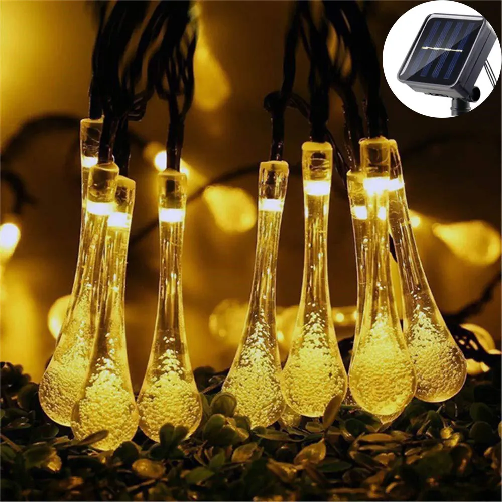 Water Drop Solar String Lights Waterproof Outdoor Decoration Garland Fariy Lights Christmas Wedding Party Garden Ramadan 2025
Water Drop Solar String Lights Waterproof Outdoor Decoration Garland Fariy Lights Christmas Wedding Party Garden Ramadan 2025