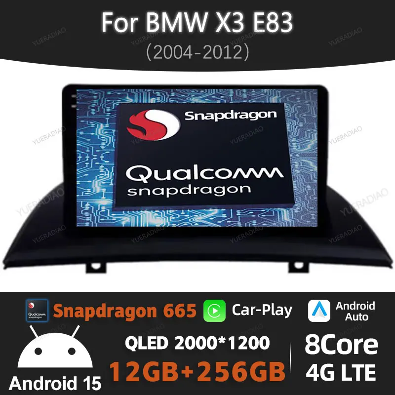 Android 15 Car Radio For BMW X3 E83 2004 - 2012 Multimedia Stereo Video Player QLED Qualcomm GPS NAVI 2DIN 4G LTE 5G WIFI BT
Android 15 Car Radio For BMW X3 E83 2004 - 2012 Multimedia Stereo Video Player QLED Qualcomm GPS NAVI 2DIN 4G LTE 5G WIFI BT
