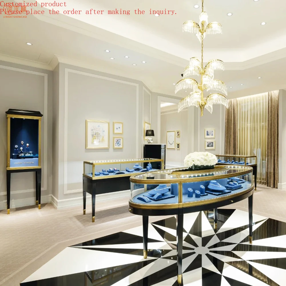 Luxury Jewelry Showcases Wholesale Custom Shop Furniture Glass Watch Showcase Design Jewelry Display Cases for Retail Stores
Luxury Jewelry Showcases Wholesale Custom Shop Furniture Glass Watch Showcase Design Jewelry Display Cases for Retail Stores