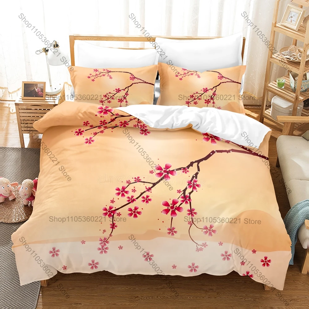Kawaii Japanese Cherry Blossom Three Piece Bedding Set Luxury Comforter Set with Queen King Size Two household goods Anime ropa
Kawaii Japanese Cherry Blossom Three Piece Bedding Set Luxury Comforter Set with Queen King Size Two household goods Anime ropa