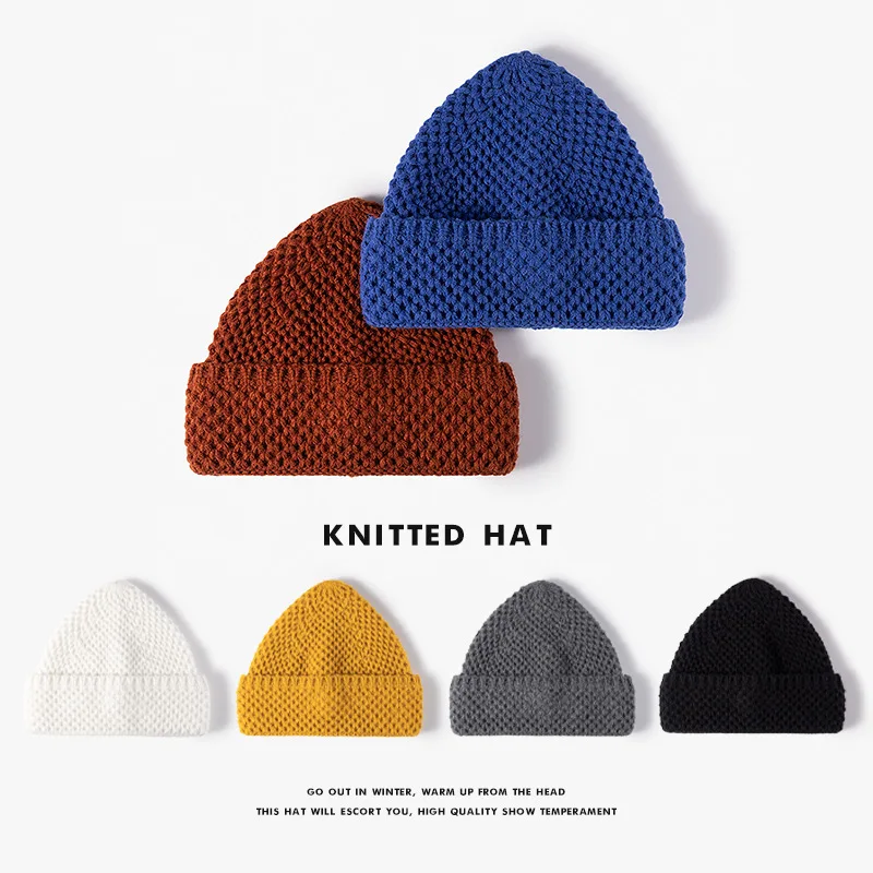 Woolen Cap Women Autumn Winter Fashion Pointed Cold Cap Outdoor Warm Three Needle Show Face Small Brimless Knitted Cap Wholesale
Woolen Cap Women Autumn Winter Fashion Pointed Cold Cap Outdoor Warm Three Needle Show Face Small Brimless Knitted Cap Wholesale