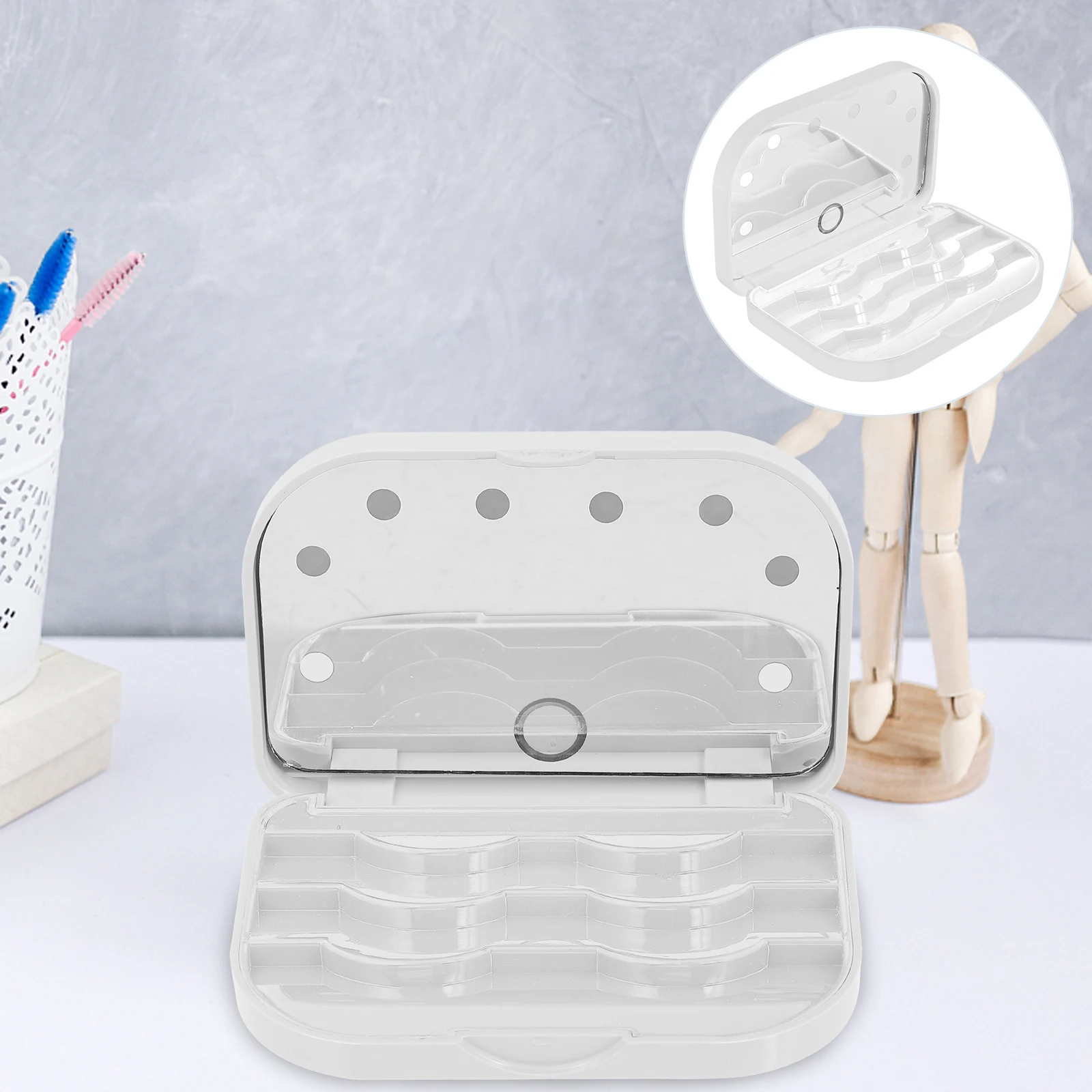 LED Eyelash Storage Box False Eyelashes Case Holder Organizer Tool Empty Boxes for
LED Eyelash Storage Box False Eyelashes Case Holder Organizer Tool Empty Boxes for