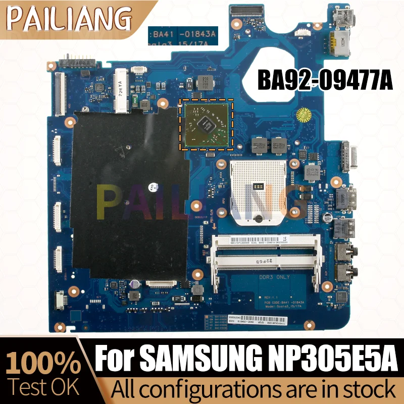 BA41-01843A For SAMSUNG 305E5A NP305E5A Notebook Mainboard BA92-09477A Laptop Motherboard Full Tested
BA41-01843A For SAMSUNG 305E5A NP305E5A Notebook Mainboard BA92-09477A Laptop Motherboard Full Tested