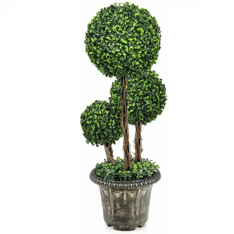 30 Inch Artificial Topiary Triple Ball Tree Indoor and Outdoor UV Protection
30 Inch Artificial Topiary Triple Ball Tree Indoor and Outdoor UV Protection