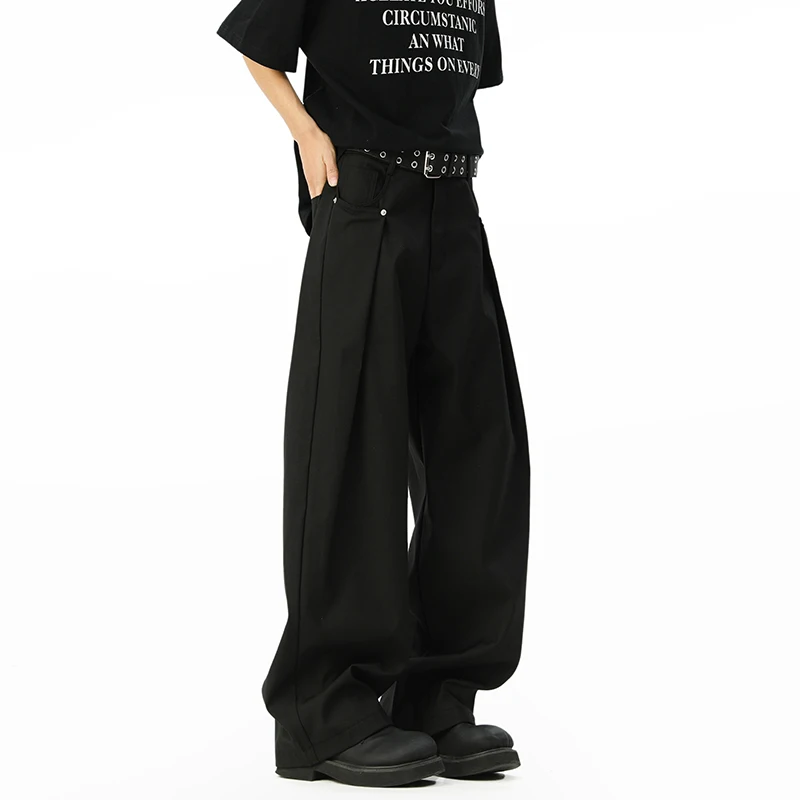 Мужские повседневные брюки с широкими штанинами Bla, весна 2025, свободный крой, прямые, с отворотами, модные брендовые повседневные брюки для молодых мужчин
Мужские повседневные брюки с широкими штанинами Bla, весна 2025, свободный крой, прямые, с отворотами, модные брендовые повседневные брюки для молодых мужчин