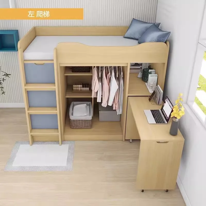 Wardrobe Combined Bed Multifunctional Upper and Lower Hong Kong Elevated Desk Integrated
Wardrobe Combined Bed Multifunctional Upper and Lower Hong Kong Elevated Desk Integrated
