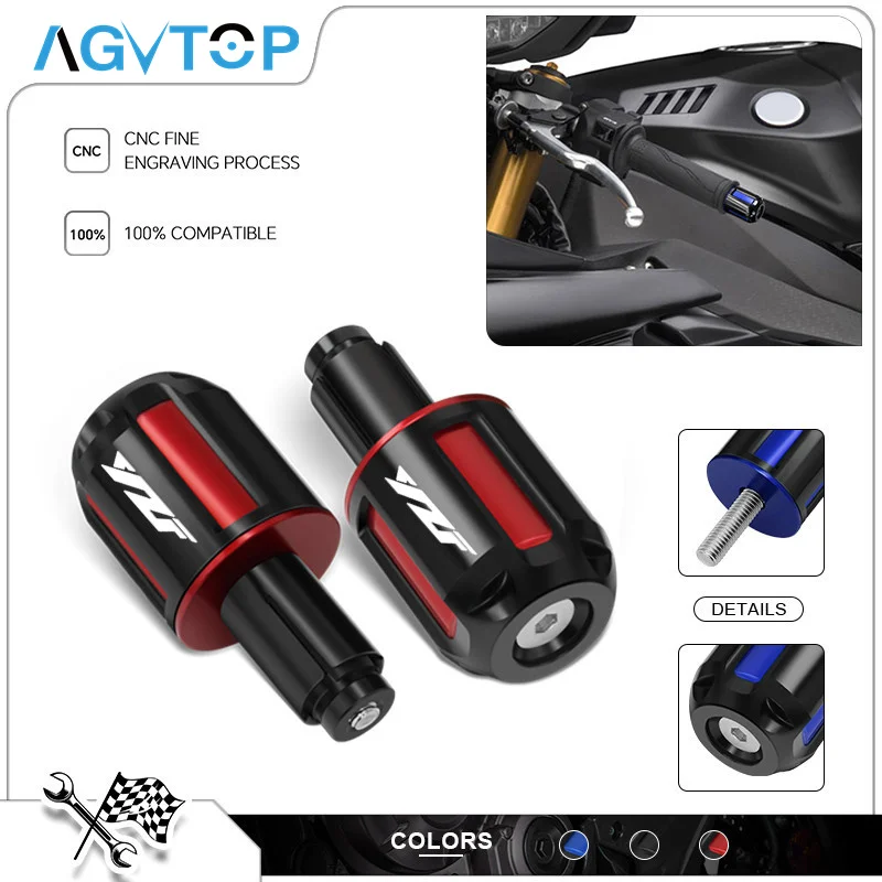 Motorcycle Handlebar Grip Protection Cap For R1 R1M R9 R7 R3 R6 R25 R15 MT03 MT07 MT09 FZ09 FJ09 FZ07 MT10 FZ10 MT25 MT125 MT01