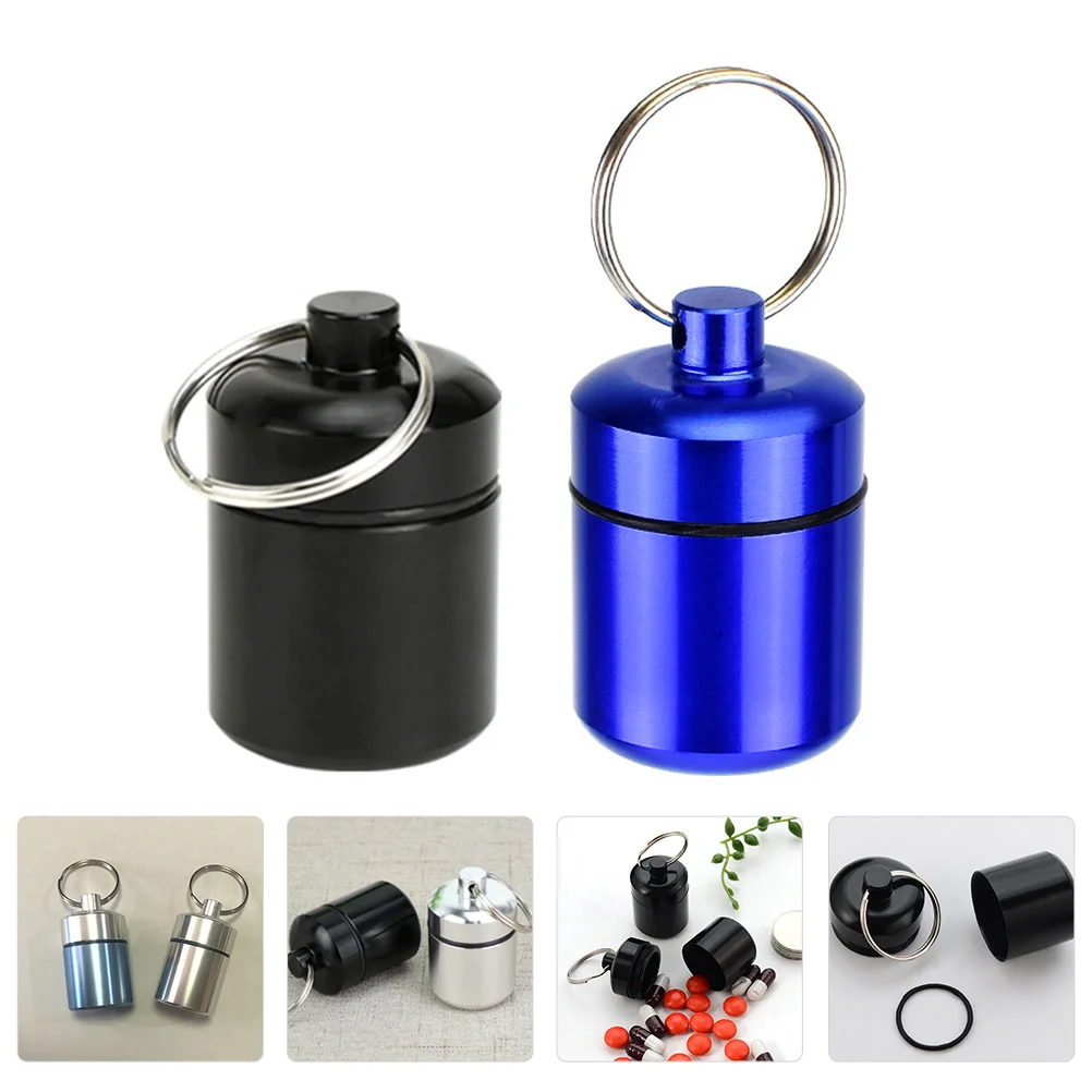 2 Pcs Aluminum Bottle Pill Keychain Fob Case Sealing Containers Waterproof Stainless Steel
2 Pcs Aluminum Bottle Pill Keychain Fob Case Sealing Containers Waterproof Stainless Steel