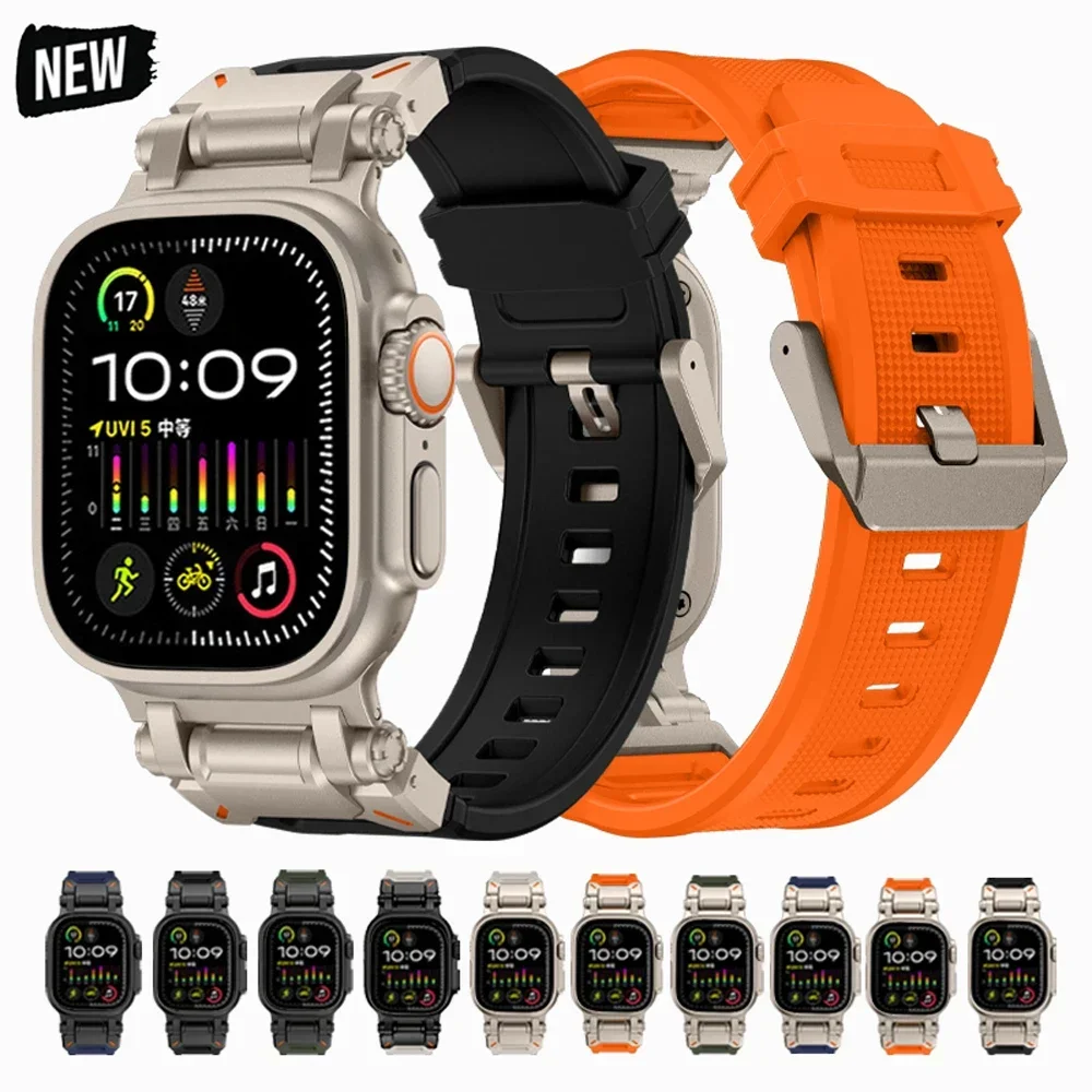 Роскошный резиновый ремешок для Apple Watch Band Ultra 2 49 мм, силиконовый спортивный браслет для iWatch Series 9 8 7 45 мм 6 5 4 se 3 42 мм 44 мм
Роскошный резиновый ремешок для Apple Watch Band Ultra 2 49 мм, силиконовый спортивный браслет для iWatch Series 9 8 7 45 мм 6 5 4 se 3 42 мм 44 мм