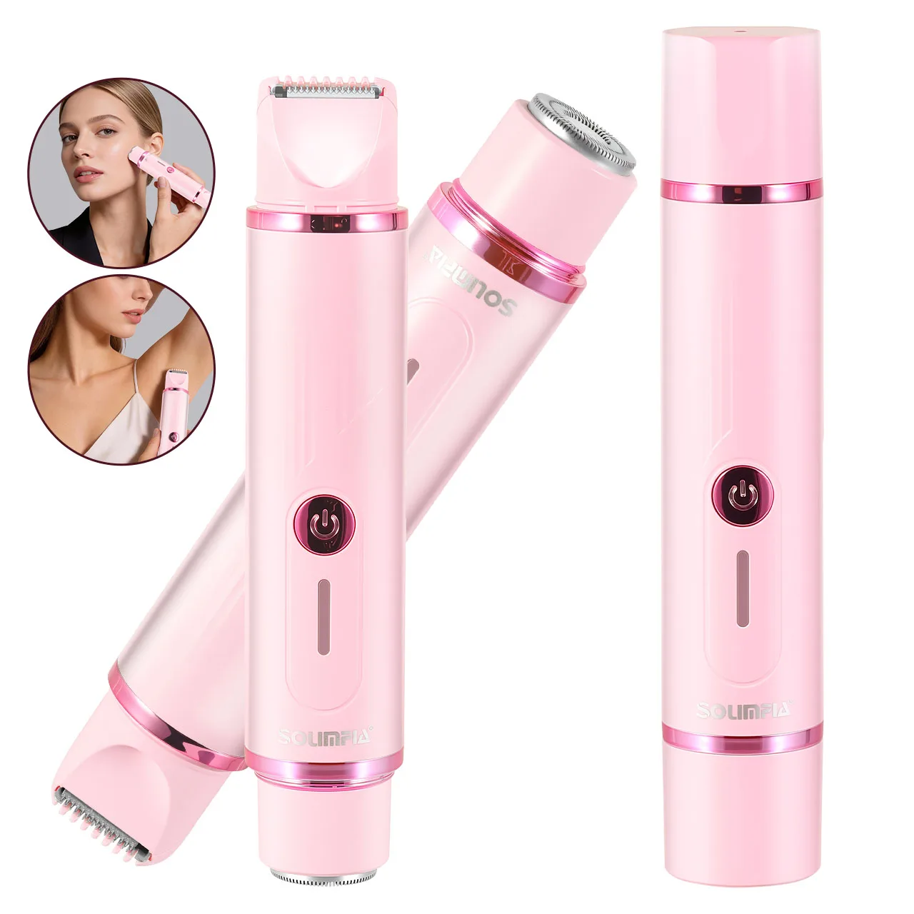 SOLIMPIA Electric Hair Remover for Women Double-Headed Two-In-One Shaver for Armpits Intimate Parts Legs Body Hair Trimmer
SOLIMPIA Electric Hair Remover for Women Double-Headed Two-In-One Shaver for Armpits Intimate Parts Legs Body Hair Trimmer