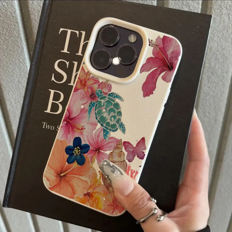 Colorful Sea Turtle Flower Butterfly Pattern Phone Case For iPhone 16 15 14 13 12 11 Pro Max X XS XR 7 8 Plus 16E TPU Soft Cover 
Colorful Sea Turtle Flower Butterfly Pattern Phone Case For iPhone 16 15 14 13 12 11 Pro Max X XS XR 7 8 Plus 16E TPU Soft Cover