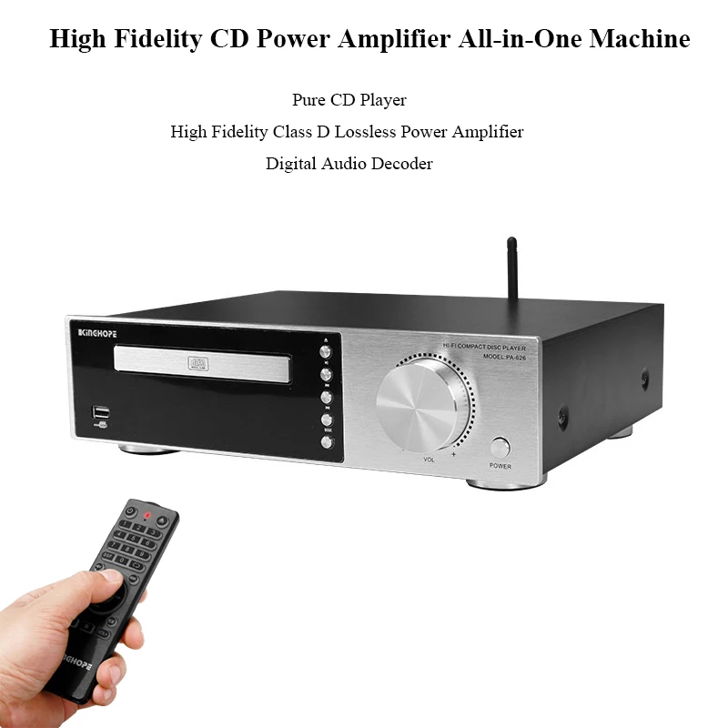 Многофункциональный CD-усилитель мощности 50Вт*2 с Bluetooth 5.2, регулировкой басов и высоких частот, универсальный HIFI CD-плеер
Многофункциональный CD-усилитель мощности 50Вт*2 с Bluetooth 5.2, регулировкой басов и высоких частот, универсальный HIFI CD-плеер