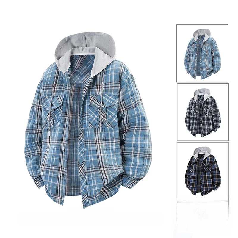 Корейская модная клетчатая толстовка-худи мужская повседневная куртка весна-осень, удобная свободная городская верхняя одежда из полиэстера и нейлона
Корейская модная клетчатая толстовка-худи мужская повседневная куртка весна-осень, удобная свободная городская верхняя одежда из полиэстера и нейлона