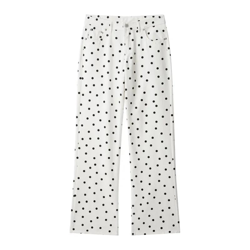 Women's Clothing 2026 Summer New Product Fashionable Low Waist Casual Polka Dot Straight Leg Jeans For Women
Women's Clothing 2026 Summer New Product Fashionable Low Waist Casual Polka Dot Straight Leg Jeans For Women