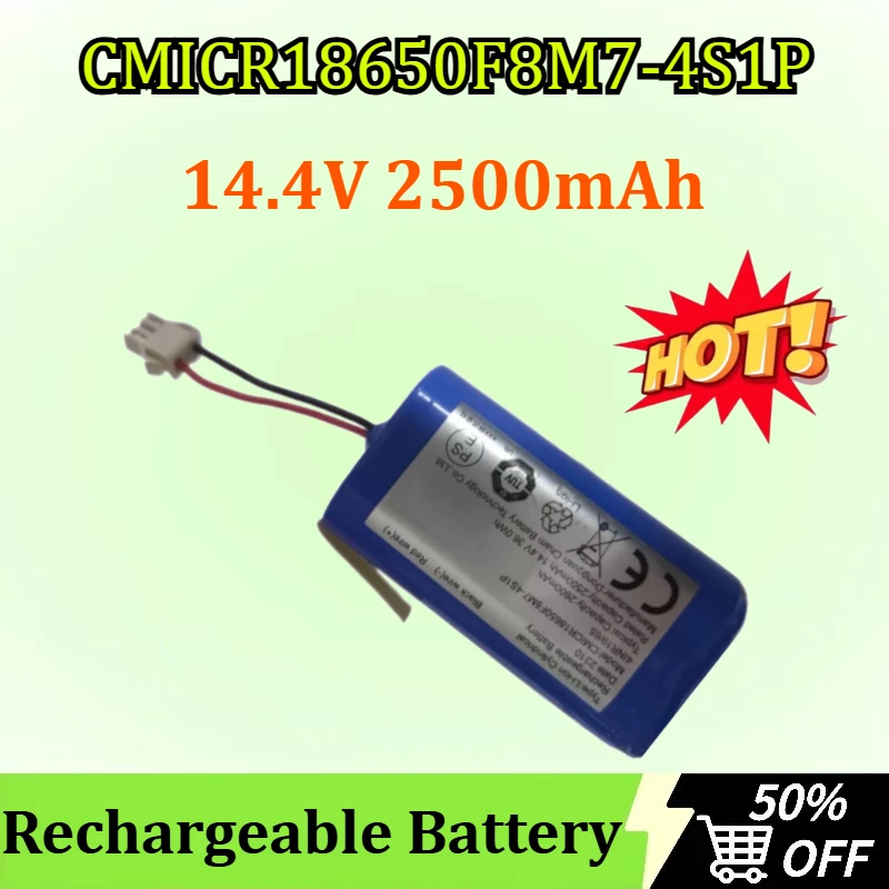 Newly upgraded CMICR18650F8M7-4S1P 14.4V 2500mAh 36.0Wh Rechargeable Battery High-Capacity Replacement
Newly upgraded CMICR18650F8M7-4S1P 14.4V 2500mAh 36.0Wh Rechargeable Battery High-Capacity Replacement