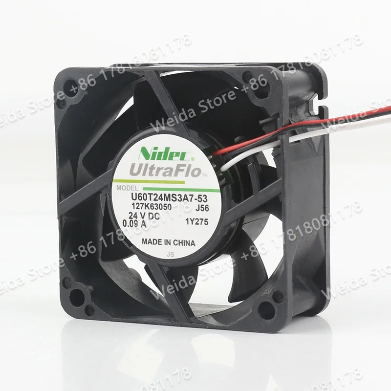 New Nidec 60X60X25MM U60T24MS3A7-53 6025 24V 0.09A frequency converter cooling fan
New Nidec 60X60X25MM U60T24MS3A7-53 6025 24V 0.09A frequency converter cooling fan
