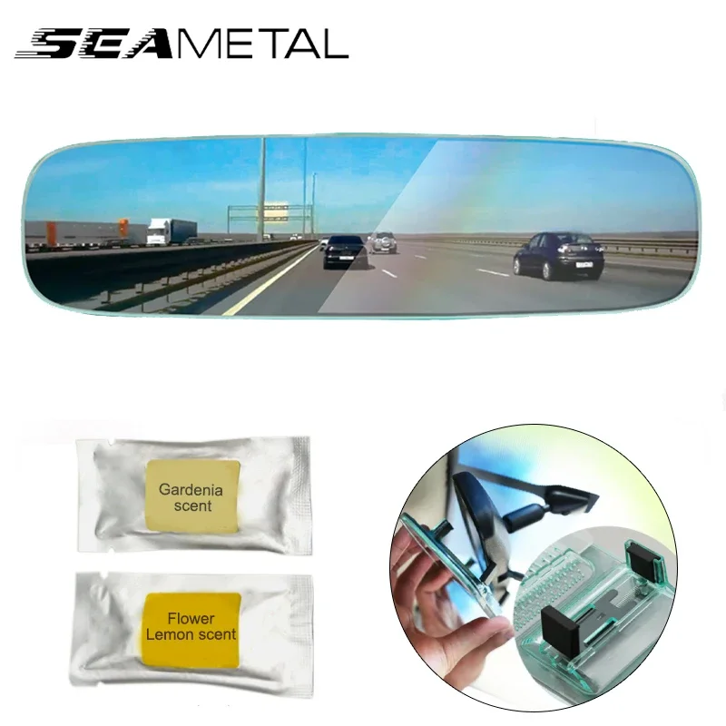 SEAMETAL Car Interior Mirror Baby Rearview Mirrors Wide Angle Rear View Large Vision Convex Parking Mirror with Fragrant Slices 
SEAMETAL Car Interior Mirror Baby Rearview Mirrors Wide Angle Rear View Large Vision Convex Parking Mirror with Fragrant Slices