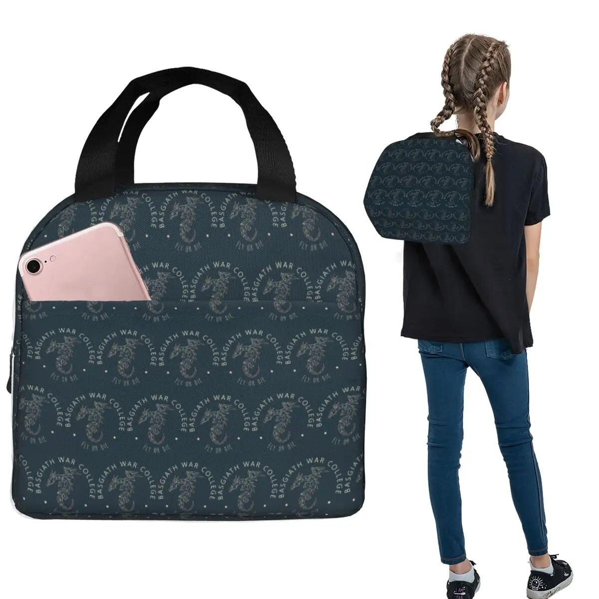 Fourth Wing Basgiath War Geometric Dragon Lunch Bags Insulated Bento Box Waterproof Lunch Tote Picnic Bags for Woman School
Fourth Wing Basgiath War Geometric Dragon Lunch Bags Insulated Bento Box Waterproof Lunch Tote Picnic Bags for Woman School