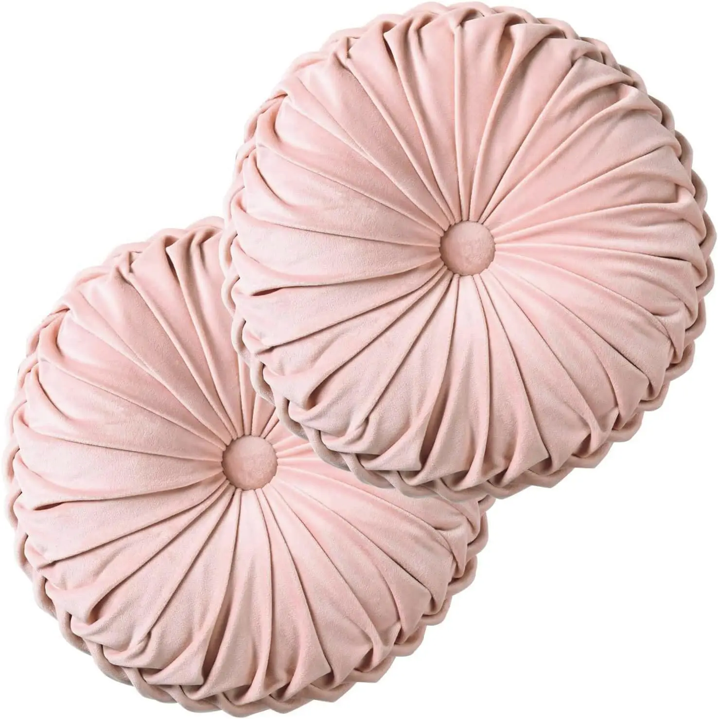Set of 2 Pink Velvet Round Throw Pillows, 14.5'' Soft Polyester Filling for Couch Bed Living Room Decor
Set of 2 Pink Velvet Round Throw Pillows, 14.5'' Soft Polyester Filling for Couch Bed Living Room Decor