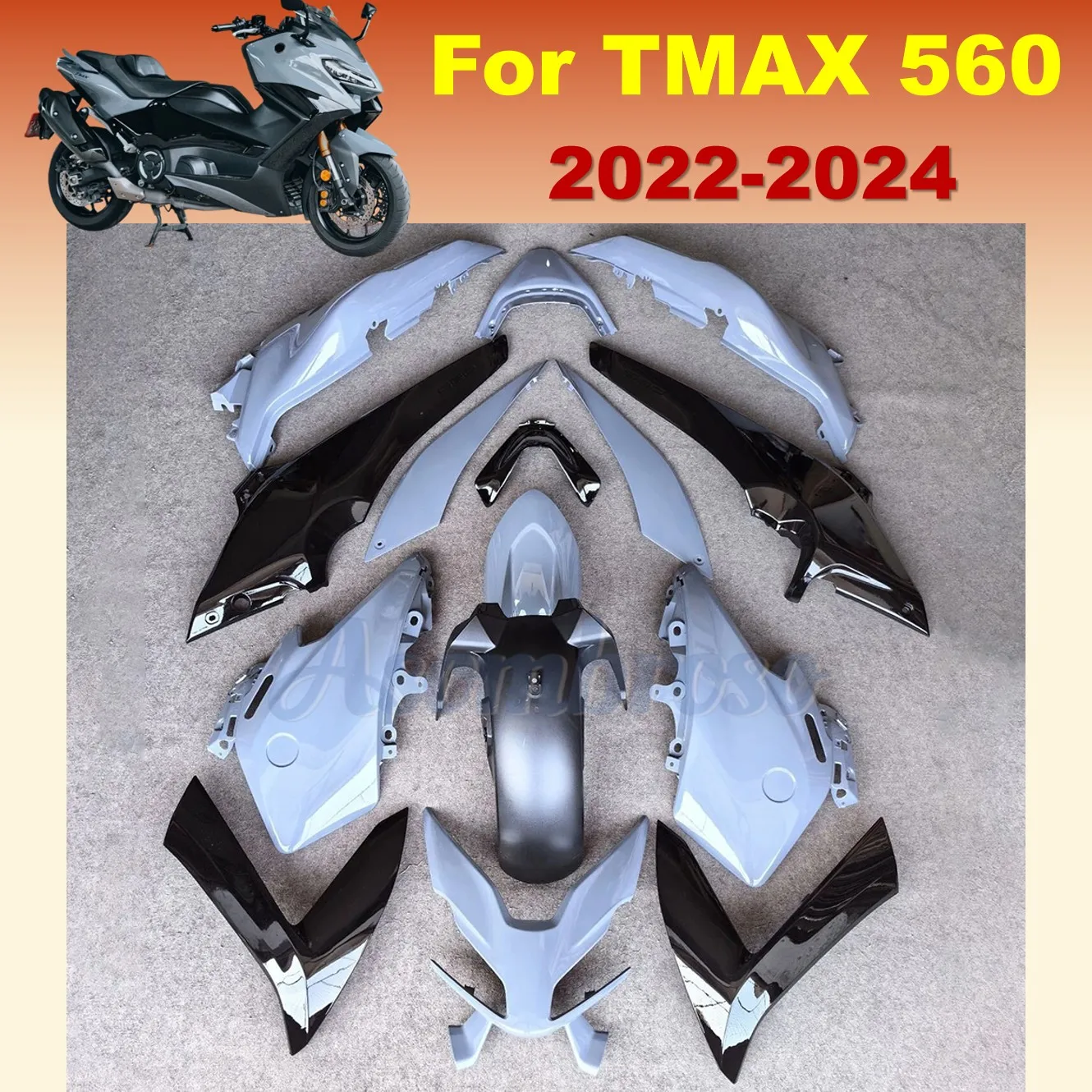 ABS Injection Bodywork Set For YAMAHA TMAX560 2022 2023 2024 Tmax-560 TMAX 560 Nardo Gray Fairings
ABS Injection Bodywork Set For YAMAHA TMAX560 2022 2023 2024 Tmax-560 TMAX 560 Nardo Gray Fairings