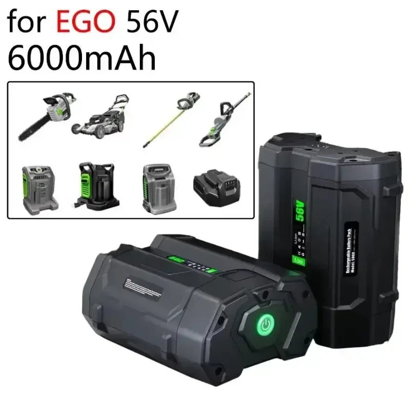 For 56V EGO tool lithium replacement 6.0Ah Battery fast charging function for BA4200 BA4200T BA1400 BA1400T CS1604 long-lasting
For 56V EGO tool lithium replacement 6.0Ah Battery fast charging function for BA4200 BA4200T BA1400 BA1400T CS1604 long-lasting
