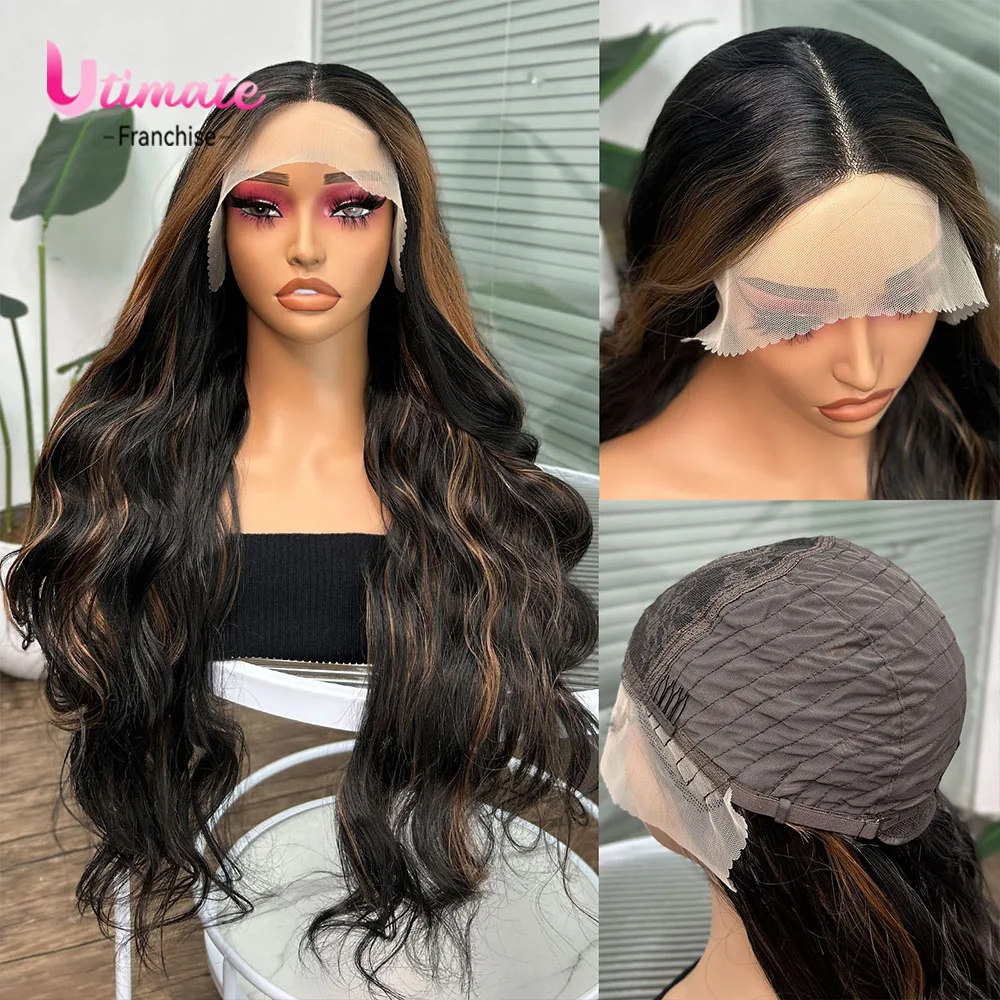 28 Inches Body Wave Lace Front Wig for Women Black Wig with Brown Highlights Long Loose Wave Mixed Honey Blonde
28 Inches Body Wave Lace Front Wig for Women Black Wig with Brown Highlights Long Loose Wave Mixed Honey Blonde